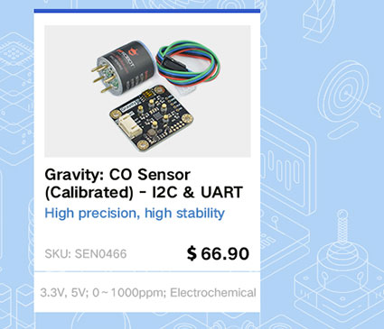 Gravity: CO Sensor (Calibrated) - I2C & UART